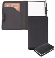 Black Buxton Leather Memo Book